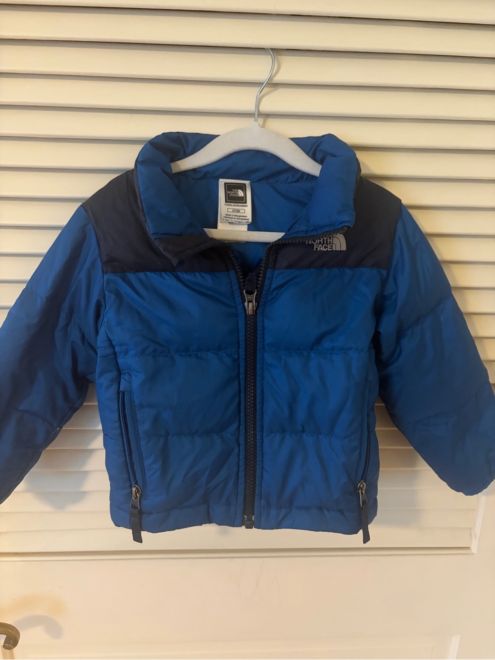 The North Face Toddler 2T Blue Insulated Puffer Jacket